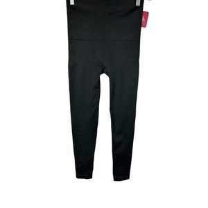 Anti x Proof Women's Pull-on Seamless Compression Leggings Charcoal Large Size